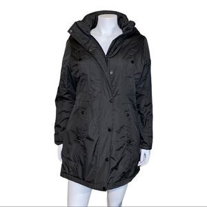 Madden Girl Juniors Hooded Olive Green Parka Coat Size Medium NWT NWD